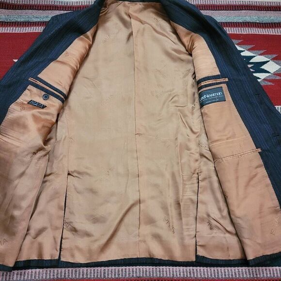 Gianluca ISAIA Napoli Wool 2 Piece Suit Sz 42R Pant 34x29 Gray Brown Pinstripe - Picture 6 of 14